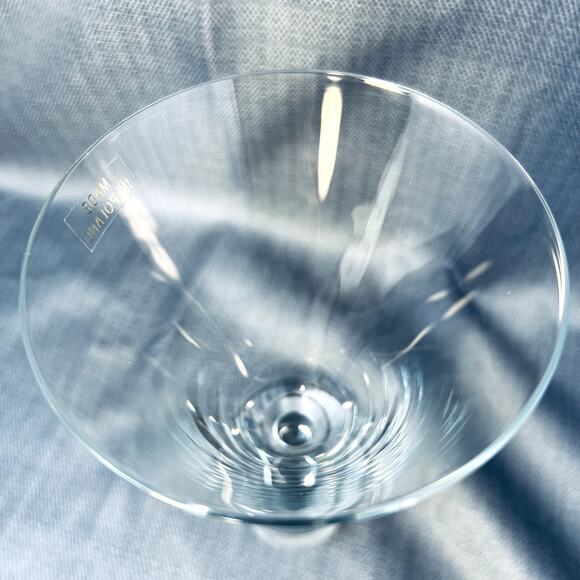 90s Sasaki Japan Colonnade Crystal Goblet VTG Blown Glass Poland Replacement - Picture 8 of 10